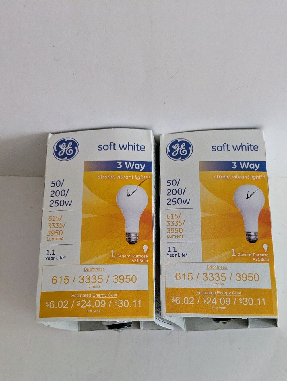 GE Soft White 3-Way Light Bulbs Bundle Two NWT